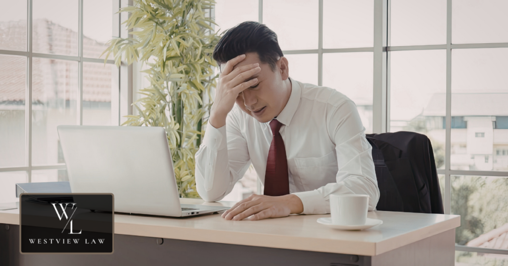 Employee feeling distressed due to workplace sexual harassment