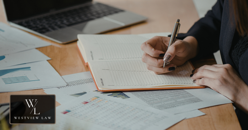 Employee documenting workplace harassment incidents