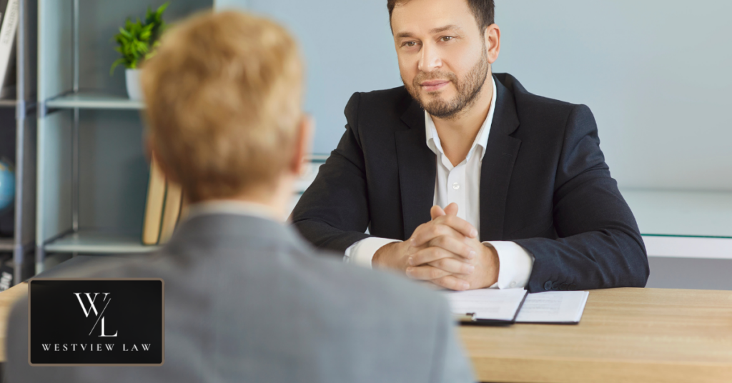 Employee discussing workplace discrimination or retaliation concerns with a professional